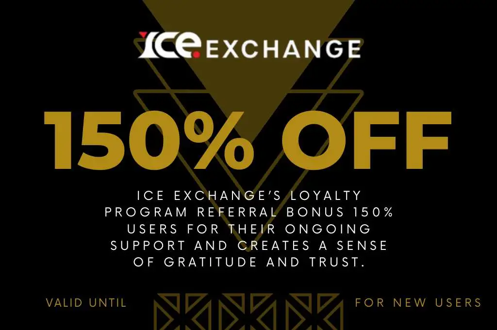 150% off on new iceexch ID